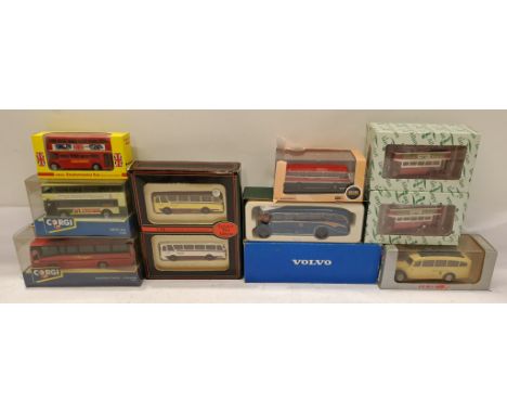 Corgi, EFE &amp; Similar, a boxed Group of Scale Buses. Includes Oxford Omnibus with others. Although unchecked for completen