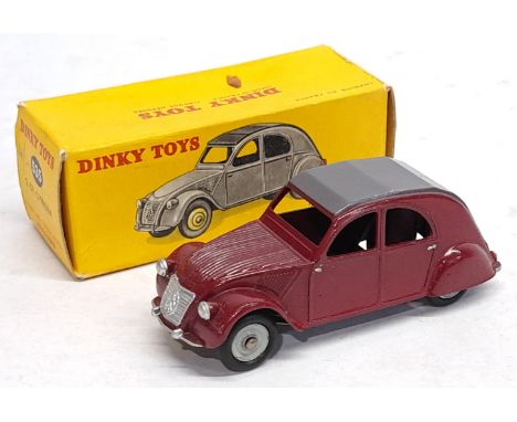 Dinky Toys, 535 Citroen 2CV, boxed. &nbsp;Although unchecked for completeness condition generally appears to be Good in a Fai