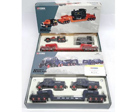 Corgi Heavy Haulage, 1:50 Scale, a boxed pair. &nbsp;Consisting of 31007 Diamond T Ballast with Girder Trailer &amp; Locomoti