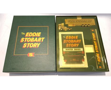 Corgi, a boxed 1:64 scale "The Eddie Stobart Story" CC86610 model. Although unchecked for completeness condition appears Good