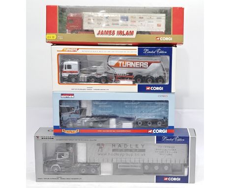 Corgi, 1:50 Scale, a boxed Commercial group.&nbsp; Includes CC12812 Scania T Topline Curtainside &ldquo;George Green Transpor