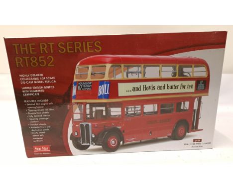 Sun Star, a boxed 1:24 Scale RT Series 2928 1948 RT852 - JXN230 London Transport "... and Hovis and butter for tea". Although