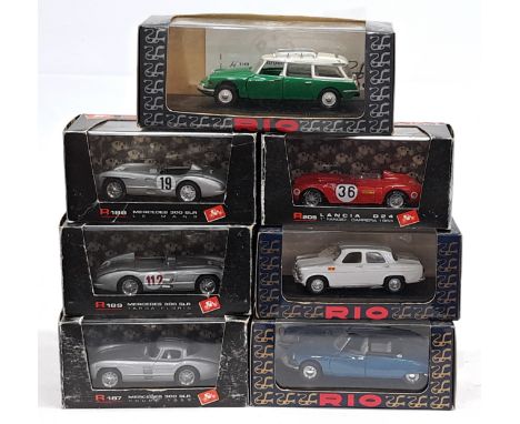Brumm (Italy) &amp; Rio (Italy), a boxed Car group. &nbsp;Includes Mercedes 300 SLR, Lancia D24 &amp; Citroen ID 19. &nbsp;Al