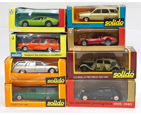 Solido, a boxed Car&nbsp;group. &nbsp;Includes Peugeot 504, Renault 12 Break &amp; Alpine Renault A 310. &nbsp;Although unche