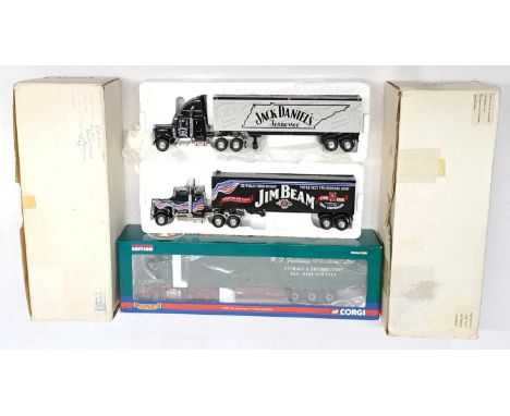 Matchbox &amp; Corgi, 1:50 Scale, a boxed Commercial group.&nbsp; Includes CC13507 Volvo FM Curtainside &ldquo;R.F. Fielding 