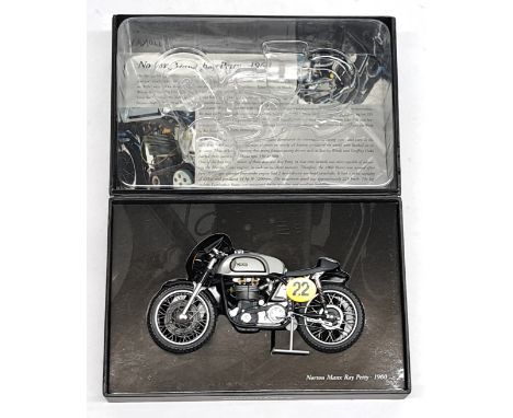 Minichamps&nbsp;Classic Bike Series, 1:12 Scale, Norton Maux Ray Perry - 1960, boxed.&nbsp;&nbsp;Although unchecked for compl