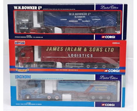 Corgi, 1:50 Scale, a boxed Commercial group.&nbsp; Includes CC12510 Atkinson Borderer Tautliner &ldquo;W.H. Bowker Ltd&rdquo;
