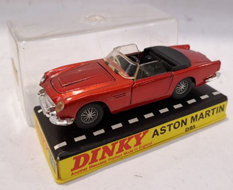 Dinky, a boxed 110 Aston Martin DB5 Convertible. Although unchecked for completeness condition appears Fair to Fair Plus with