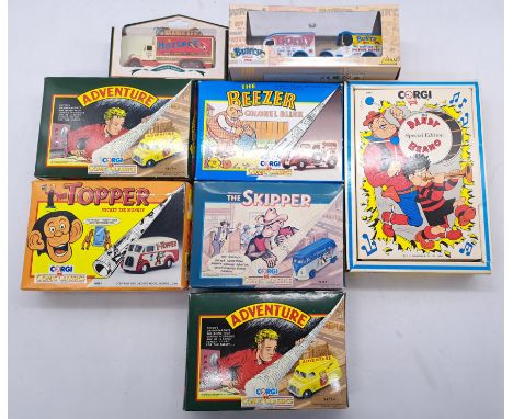 Corgi &amp; Lledo a boxed group of comic book related vehicles to include; Corgi D14/1 The Dnady Beano Special Edition as wel
