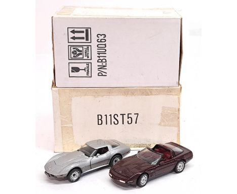 Franklin Mint, 1:24 Scale, Corvette, a boxed pair. &nbsp;Although unchecked for completeness condition generally appears to b