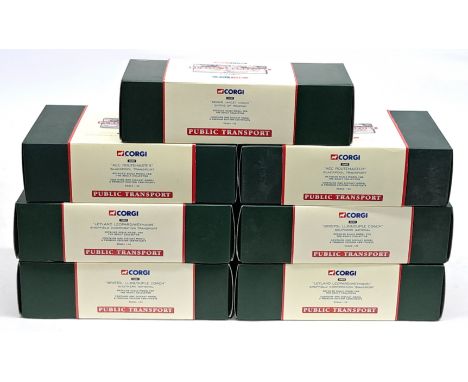 Corgi Premium Edition Public Transport, 1:50 Scale, a boxed group. &nbsp;Although unchecked for completeness condition genera