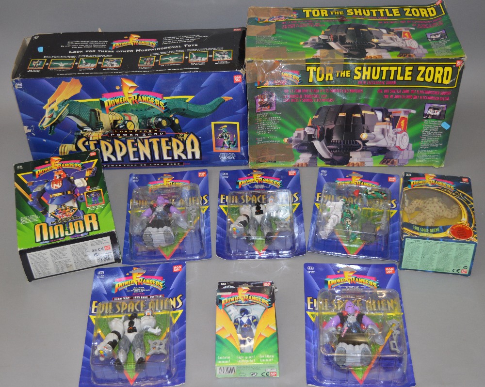 Quantity Of Bandai Power Rangers Toys: Tor The Shuttlezord; Serpentera 