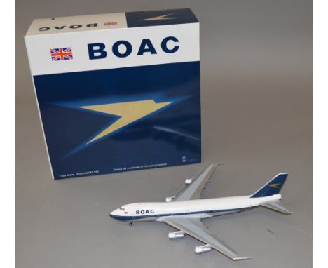 Nflight 200. 1:200 scale. Diecast aircraft. Scarce BOAC Boeing 747-100. VG boxed.