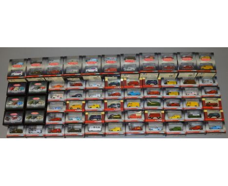 61 x Corgi Trackside 1:76/OO scale diecast models: 10 x 4 packs; 6 x 3 packs; 45 single vehicles. All boxed.