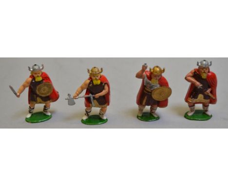 HR Products (Reynolds) Vikings, four figures: Viking with Dagger; Viking with Axe; Viking with Sword; Viking with raised swor