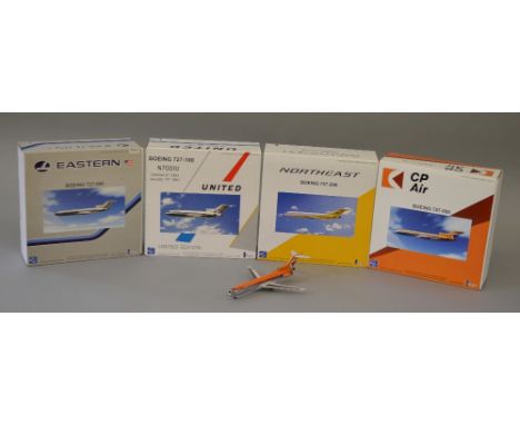 Inflight 200. 1:200 scale. Diecast aircraft. Includes Ltd Edition United Boeing 727-100, Northeast Boeing 727-20, CP Air Boei