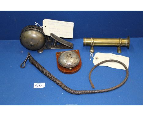 A highly collectable "Gibbons W. Hampton Boyds Patent" driver foot operated bell possibly from an horse drawn omnibus or Hans