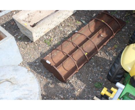 A cast iron trough