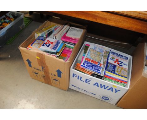 Two boxes of Ordnance Survey maps