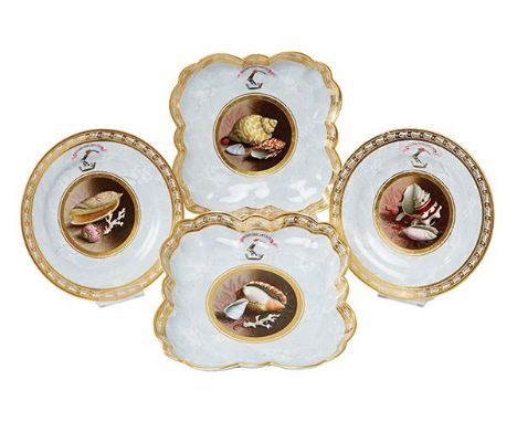 AN IMPORTANT BARR FLIGHT AND BARR WORCESTER PORCELAIN AN IMPORTANT BARR FLIGHT AND BARR WORCESTER PORCELAIN, MARBLED AND SHEL