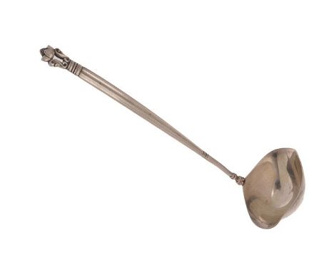 A LADLE BY GEORG JENSEN The Acorn pattern ladle A LADLE BY GEORG JENSEN The Acorn pattern ladle, hallmarked Georg Jensen ster