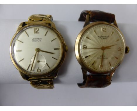 A Gentleman's 9ct 375 Accurist Wrist Watch, the anti-magnetic 21 jewel watch stamped 41036 having numeral and baton white eng