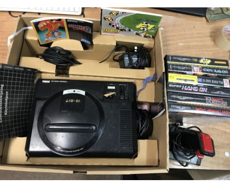 Sega mega drive, 16 bit console , controller and games