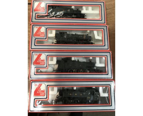 Lima model railways, boxed locomotives x4, GWR panniers