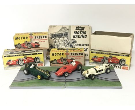 Airfix motor racing , includes 1:32 scale F1 racing cars, track and parts, boxed