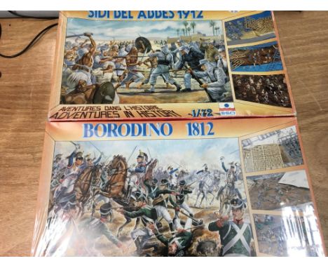 ESCI models, 1:72 scale, battle sets, boxed