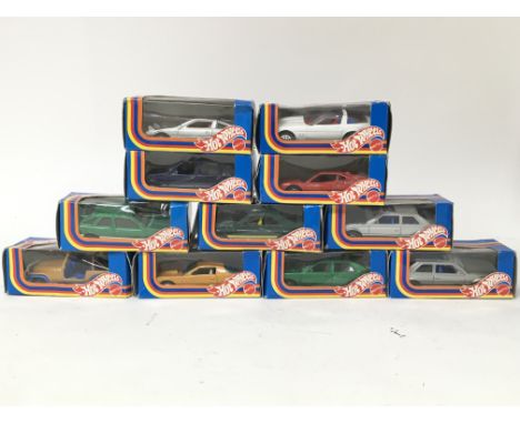 Mattel Hot wheels, a collection of boxed Diecast vehicles, x11