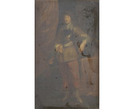 After Sir Anthony van Dyck, 18th CenturyPortrait of Gaston de France, Duke of Orléans, full-length, in a breastplate oil on c