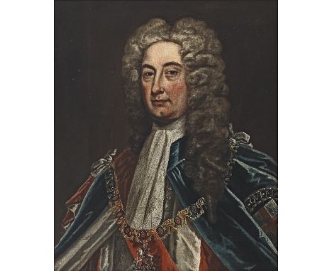 Follower of Charles Jervas (Dublin circa 1675-1739 London)Portrait of Charles, 2nd Viscount Townshend, bust-length, wearing G