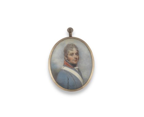 William Wood (British, 1769-1810)A portrait miniature of Lieutenant Colonel Henry Davis (born 1763), wearing the uniform of t