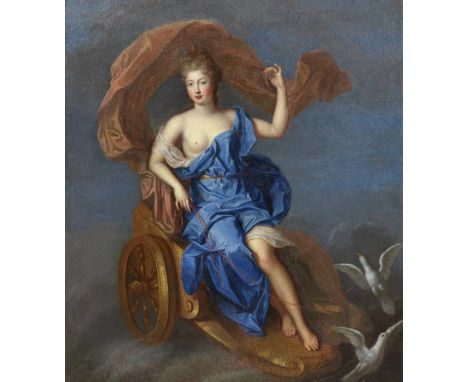 Circle of Pierre Gobert (Fontainebleau 1662-1744 Paris)Portrait of Mademoiselle de Blois (1677-1749) as Venus oil on canvas11