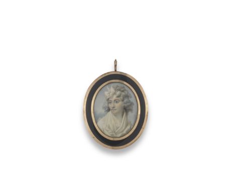 George Francis Joseph, ARA (Irish, 1764-1846)A portrait miniature of a lady called, Mrs Thomas Beckwith née Matthews, wearing