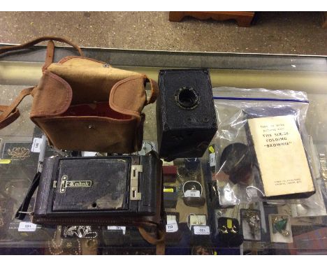 Three vintage cameras