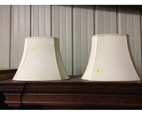 Two silk lamp shades