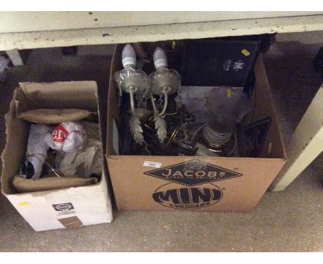 A quantity of various light fittings 