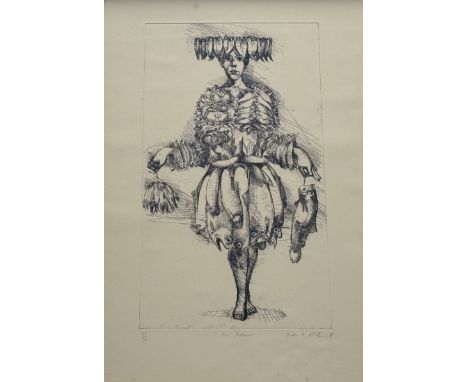 Y Keith McIntyre R.S.A. (Scottish, b. 1959), Un Pecheur, signed lower right and dated (19)88 in pencil, etching, ed. 23/30. N