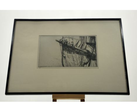 Arthur Briscoe (British, 1873-1943), Bending the Foresail, The Main Rigging and The Futtock Shrouds, a set of three drypoint 