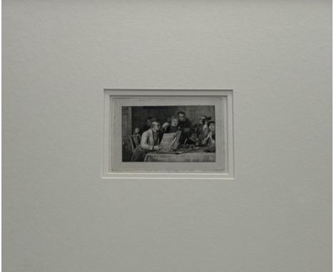 Property from the Estate of an Edinburgh Collector: Sir David Wilkie R.A. (1785-1841), Reading the Will, etching, initialled 