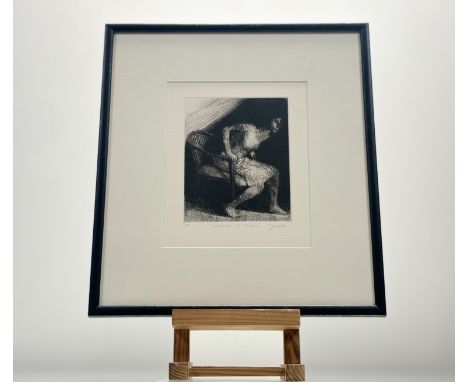 Y Property from the Estate of an Edinburgh Collector: Bill Jacklin R.A. (British, b. 1943), Woman in a Chair, etching, Artist