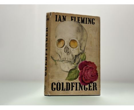 Ian Fleming, Goldfinger, First Edition, 8vo, publisher's imitation black cloth lettered in gilt, embossed skull with gilt coi