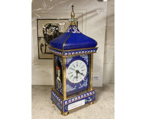 CLOISONNE MANTLE CLOCK - 28CMS (H) APPROX