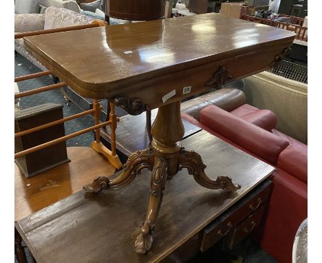 VICTORIAN CARD TABLE