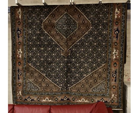 FINE NORTH EAST PERSIAN MOUD CARPET 288CMS X 200CMS