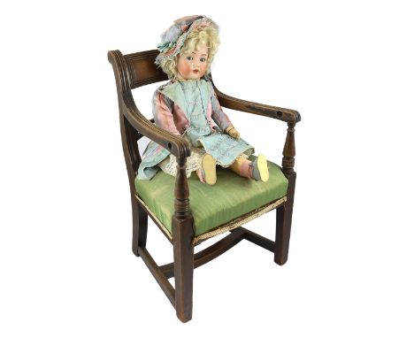 A Kammer & Reinhardt / Simon & Halbig bisque character doll, German, circa 1911, impressed 117n 53, with open mouth and upper