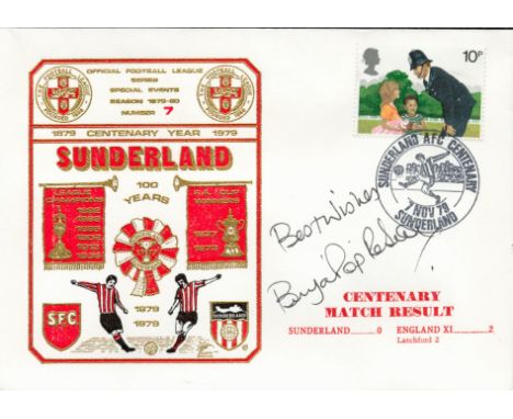 Sunderland V England Xl 1979 Dawn First Day Cover Signed By Bryan Pop Robson. Good condition. All autographs come with a Cert