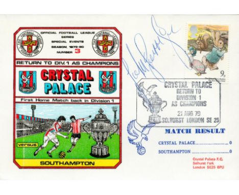 Crystal Palace V Southampton 1979 Dawn First Day Cover Signed By John Burridge. Good condition. All autographs come with a Ce